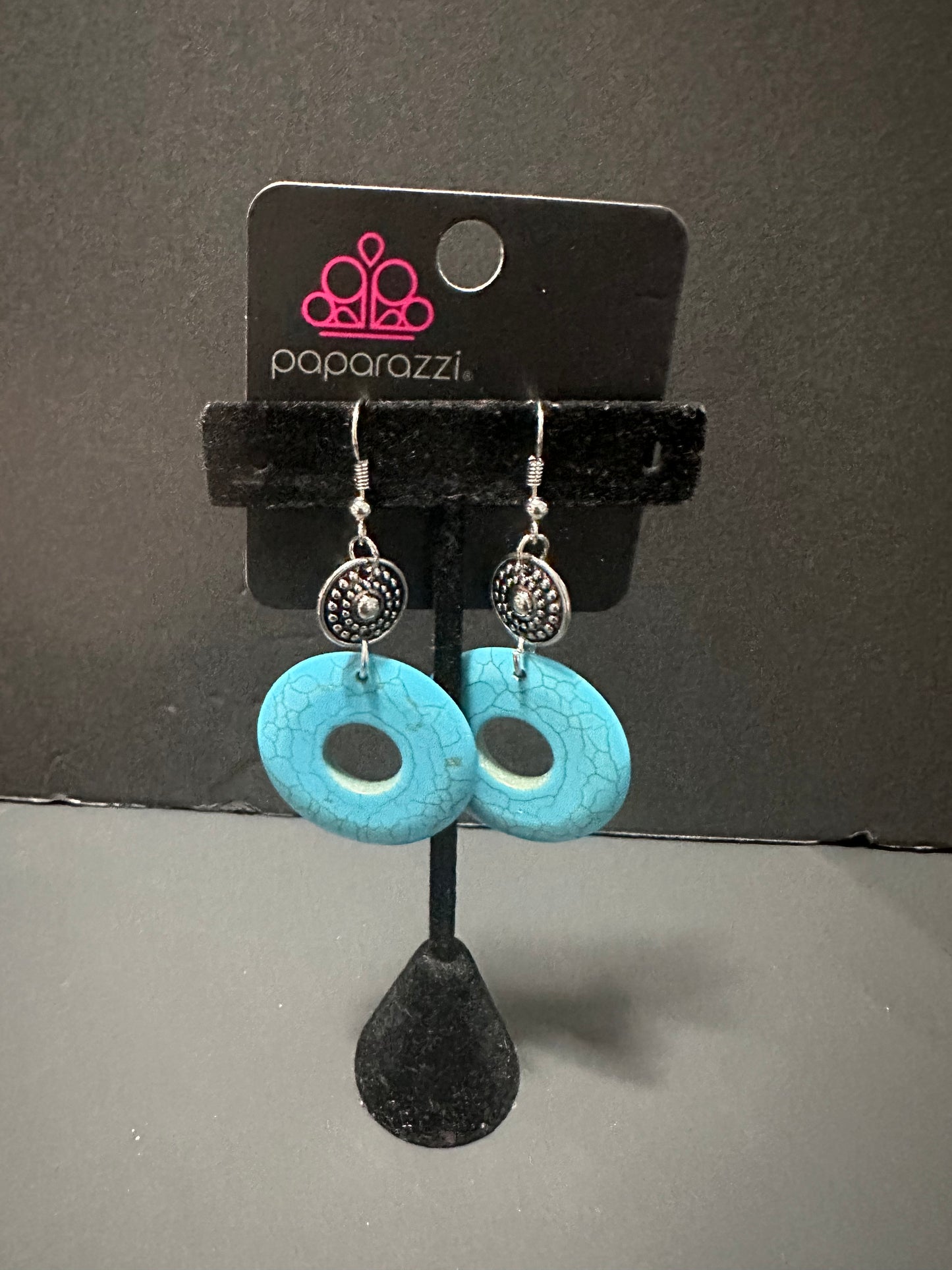 Earthy Epicenter - Blue Earring