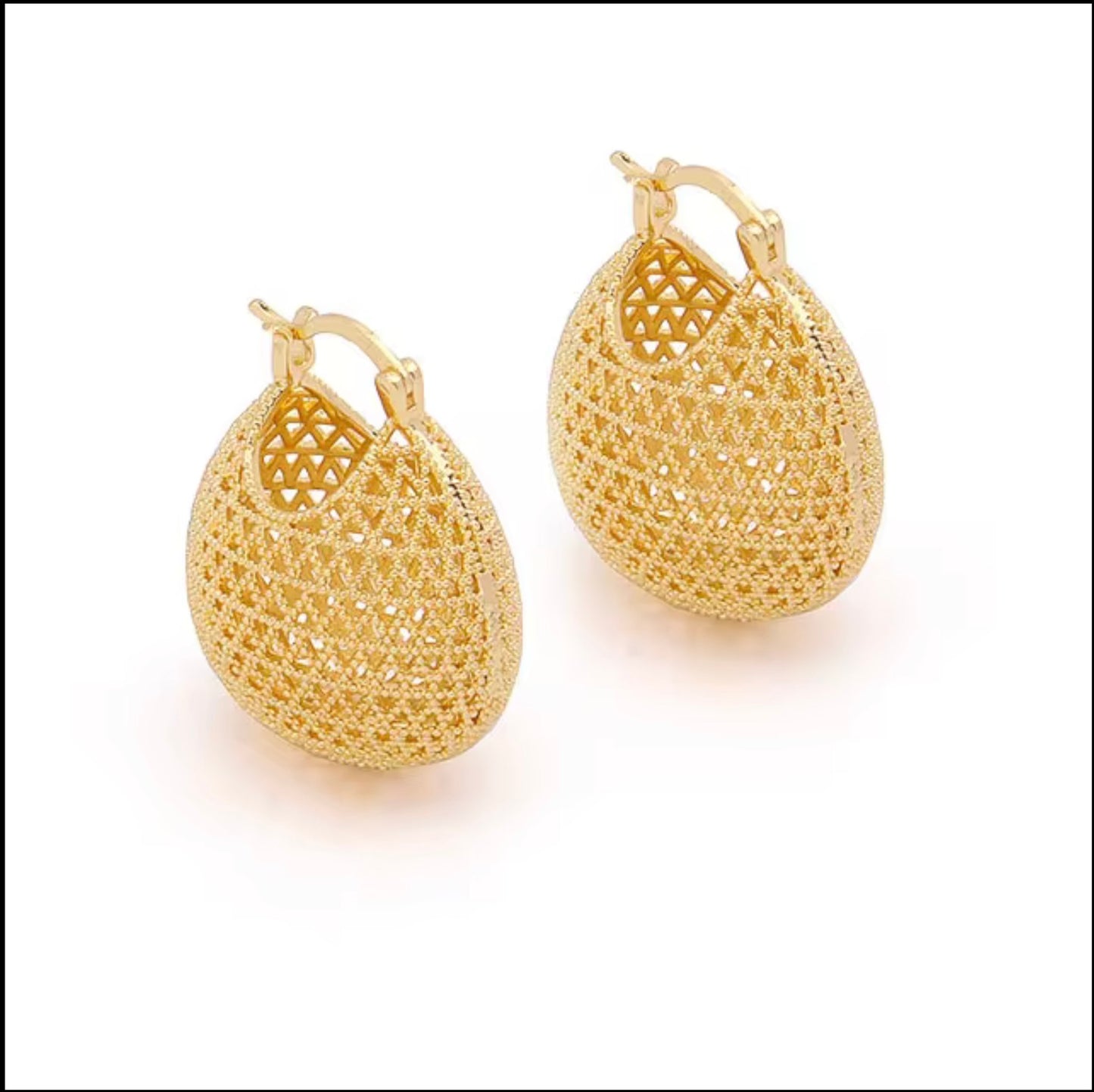 Light Luxury Woven Earrings - Gold