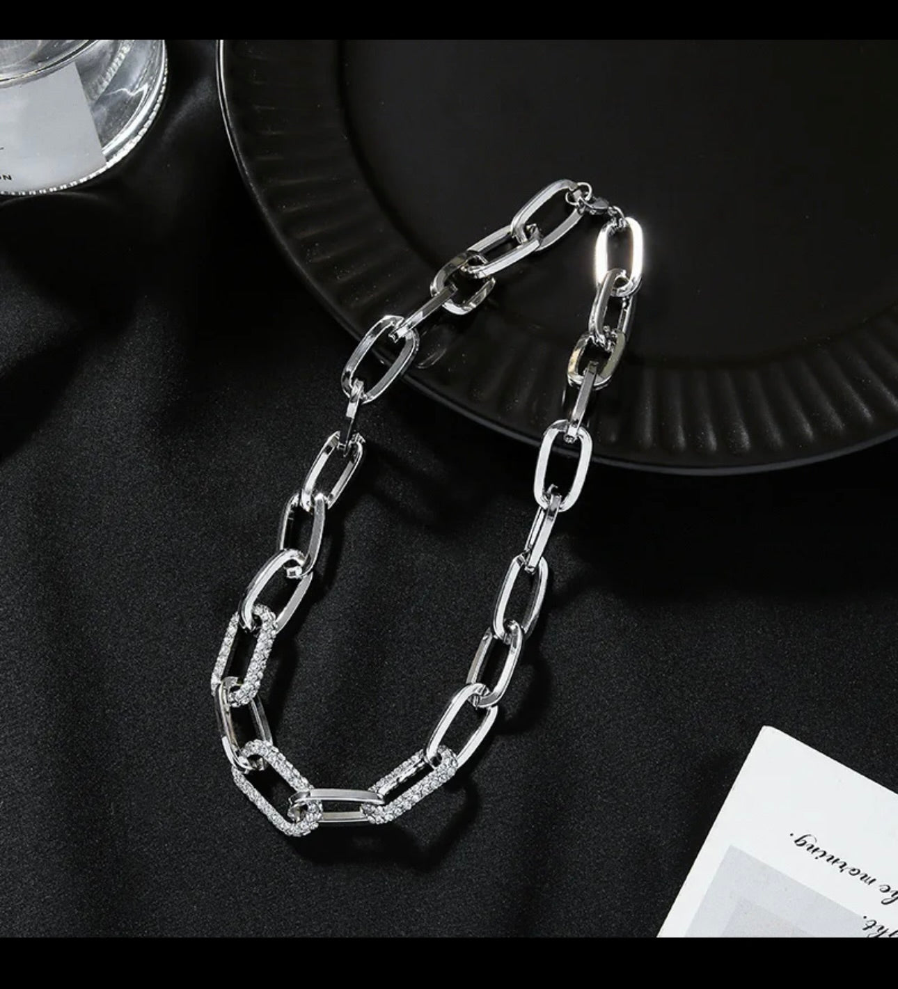 Large Thick Link Chain- Silver